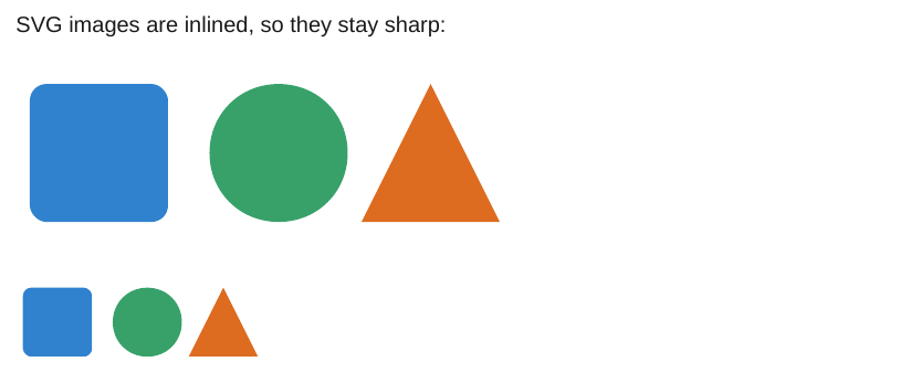An SVG file at natural size and at 180 pixels