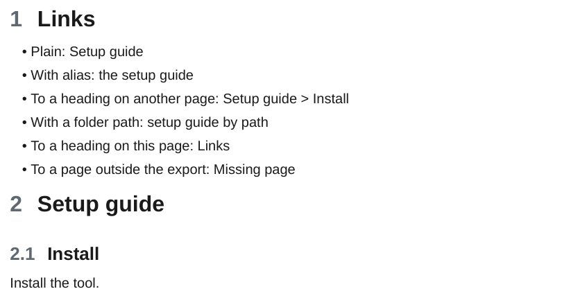 Wiki links in the PDF